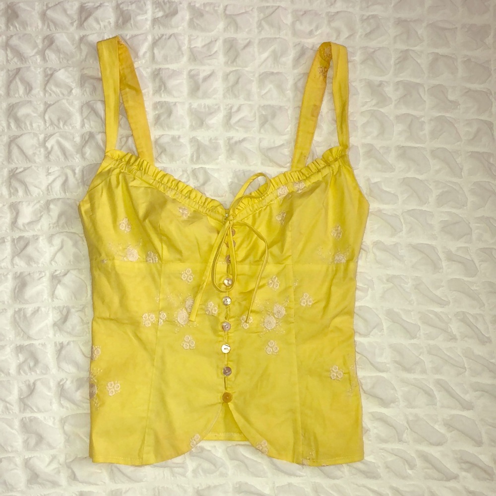 Nanette Lepore Yellow Top Size 2